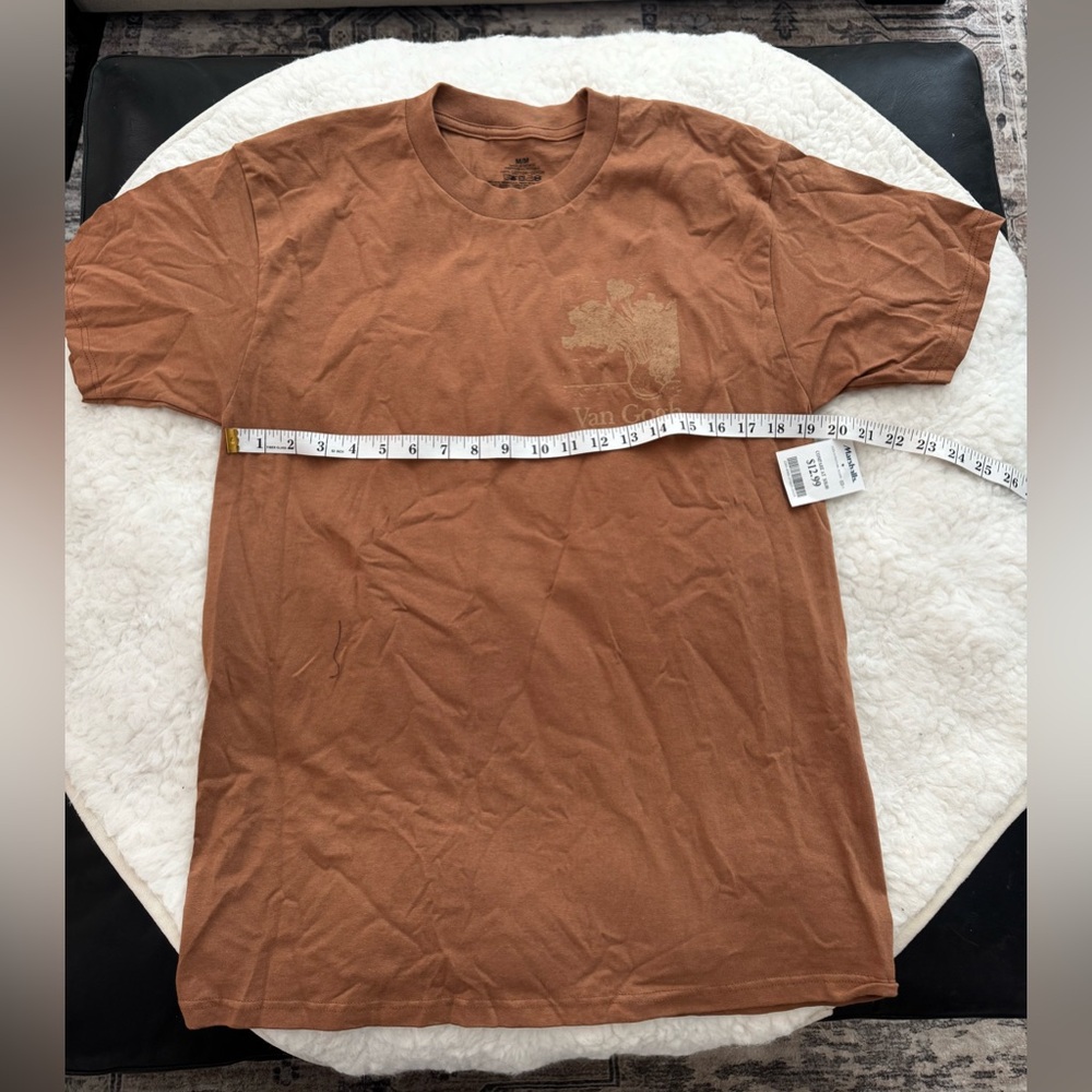 Men’s Brown Van Gogh Graphic T-Shirt - Picture 4 of 4